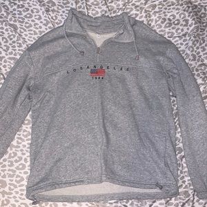Shein Los Angeles Gray Quarter Zip